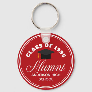 Persoonlijke Reünie Geschenken Rode Alumni Middelb Sleutelhanger