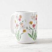 Persoonlijke Rietbloem RVS Koffiemok (Voorkant links)