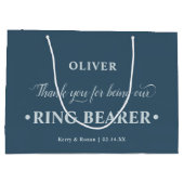Persoonlijke Ring Bearer Blue Dank u Groot Cadeauzakje (Achterkant)