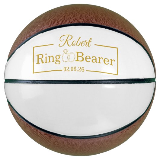 Persoonlijke ringdrager honkbal cadeau voor bruide basketbal (Voorkant)