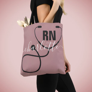 Persoonlijke RN-gebruikte verpleegster afstuderen Tote Bag