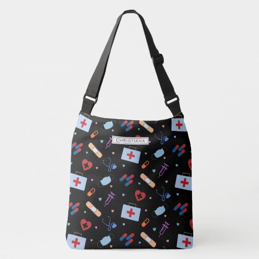 Persoonlijke RN-verpleegster | Dokter Medisch Patr Crossbody Tas (Voorkant)