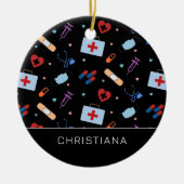 Persoonlijke RN-verpleegster | Dokter Medisch Patr Keramisch Ornament (Voorkant)