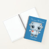 Persoonlijke Robot Kinderen Schets  Notitieboek (Binnen)