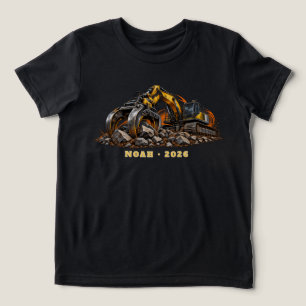 Persoonlijke Robuuste Graver Graafmachine Tri-Blend Shirt