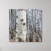 Persoonlijke Robuuste Namen in het hart van het la Canvas Afdruk (Voorkant)