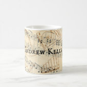 Persoonlijke Rock- en Roll Guitar-geluidsgolven Koffiemok (Center)