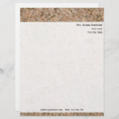 Persoonlijke Rock Texture met Return Address Briefhoofd Ontwerp (Voorkant / Achterkant)
