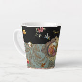Persoonlijke Rococo Latte Mokka Beker Mok (Linkerhoek)