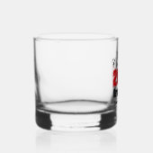 Persoonlijke Rode Afstudeerklas van 2026 Whisky Glas (Rechts)