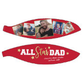 Persoonlijke rode “All-Star papa” basketbal cadeau (Panelen)