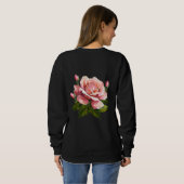 Persoonlijke Rode Blush Vintage Roze Sweater (Achterkant volledig)
