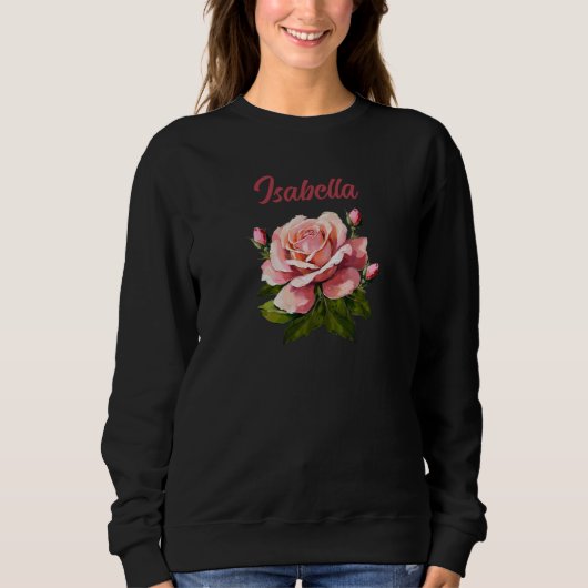 Persoonlijke Rode Blush Vintage Roze Sweater (Voorkant)