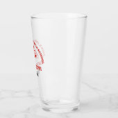 Persoonlijke Rode Cheerleader Middelbare School Glas (Links)