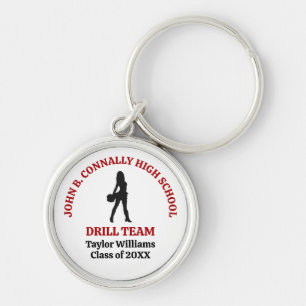 Persoonlijke Rode Danser van Drill Team van Middel Sleutelhanger