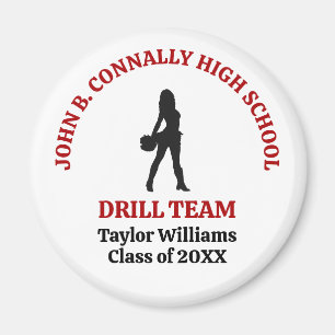Persoonlijke Rode Danser van Havo Drill Team Magneet