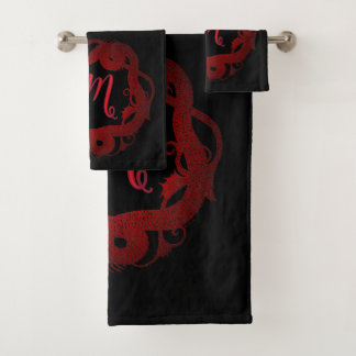 Persoonlijke Rode Draak Bad Handdoek