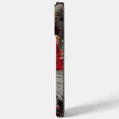 Persoonlijke Rode en Gouden Abstracte Vos Case-Mate iPhone Case (Achterkant / Links)