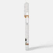 Persoonlijke Rode en Witte Basketball Jersey Case-Mate iPhone Case (Achterkant / Links)