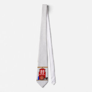 Persoonlijke rode en witte Basketball Jersey Stropdas