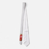 Persoonlijke rode en witte Basketball Jersey Stropdas (Achterkant)