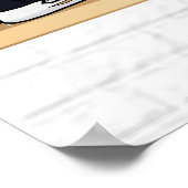 Persoonlijke Rode en Witte Ice Hockey Jersey Poster (Hoek)