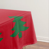 Persoonlijke rode groene kerstboom tafelkleed (Voorbeeld)