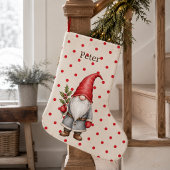 Persoonlijke Rode Kabouter Noordse Kerstsok