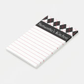 Persoonlijke rode keuken post-it cadeau post-it® notes (Schuin)