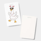 Persoonlijke Rode Liefde Valentijnsdag Badge (Voor- en achterkant)