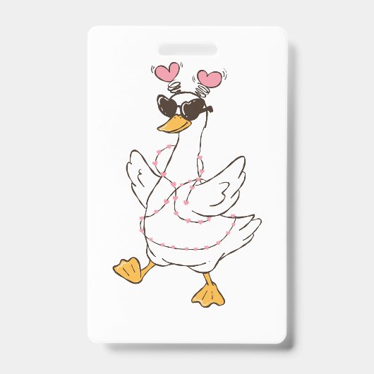 Persoonlijke Rode Liefde Valentijnsdag Badge (Voorzijde)