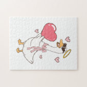 Persoonlijke Rode Liefde Valentijnsdag Legpuzzel (Horizontaal)