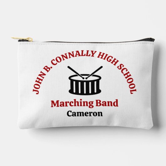 Persoonlijke Rode Middelbare School Marching Band Etui (Voorkant)