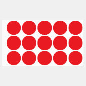 Persoonlijke rode monogramlabels labels (Vel)