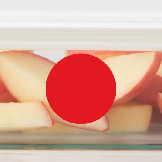 Persoonlijke rode monogramlabels labels (Aangebracht)