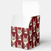 Persoonlijke rode paarden omhoog bedankdoosjes (Geopend)