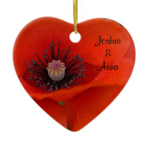 Persoonlijke rode papavery