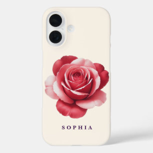 Persoonlijke Rode Roos Hoesje Elegant Romantisch