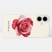 Persoonlijke Rode Roos Hoesje Elegant Romantisch (Achterkant (horizontaal))