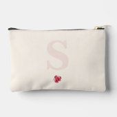 Persoonlijke Rode Roos Make-uptas Elegant Etui (Achterkant)