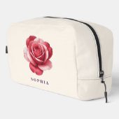 Persoonlijke Rode Roos Make-uptas Elegant Toilettasje (Rechterhoek)