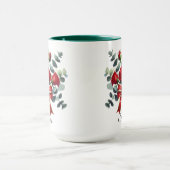 Persoonlijke Rode Roos Naam Mok Elegant Cadeau (Midden)
