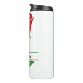 Persoonlijke Rode Roos Thermosbeker (Geroteerd rechts)