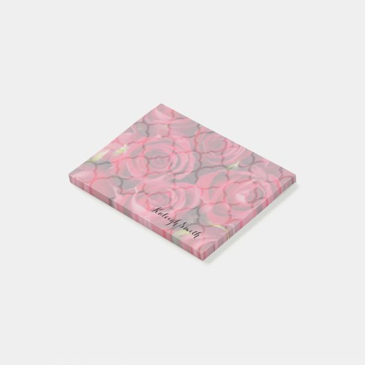 Persoonlijke Rode Rozen Post It Notities Post-it® Notes (Schuin)