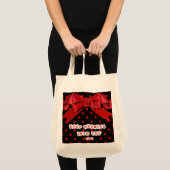 Persoonlijke Rode Stippen Boog Tas (Voorkant (product))