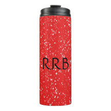 Persoonlijke rode thermische tumbler
