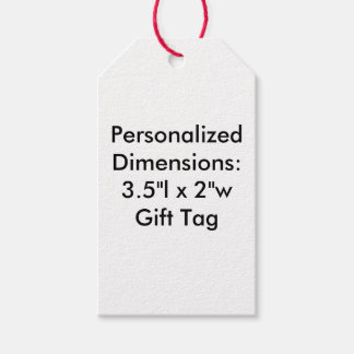 Persoonlijke Rode Twijndimensies 8,9 cm l x 5,1 cm Cadeaulabel