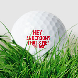 Persoonlijke Rode Typografie Funny Lost Golf Balls Golfballen