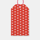 Persoonlijke rode Valentijnswensen Cadeaulabel (Achterkant)
