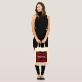 Persoonlijke Rode Zebra Wilde Dier Strepen Boodsch Tote Bag (Voorkant (model))